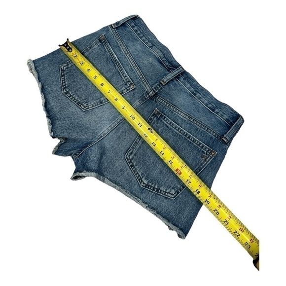 Madewell relaxed denim shorts mid rise size 25 Cotton 100% button fly oversized - Picture 10 of 10